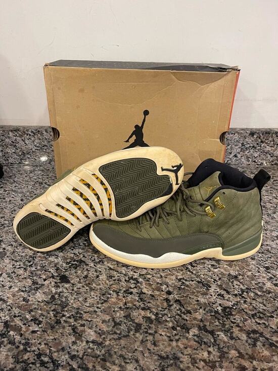 Men\'s Size 10.5 Nike Jordan 12 Retro Green With Box SPB-JB 335039 main image 5